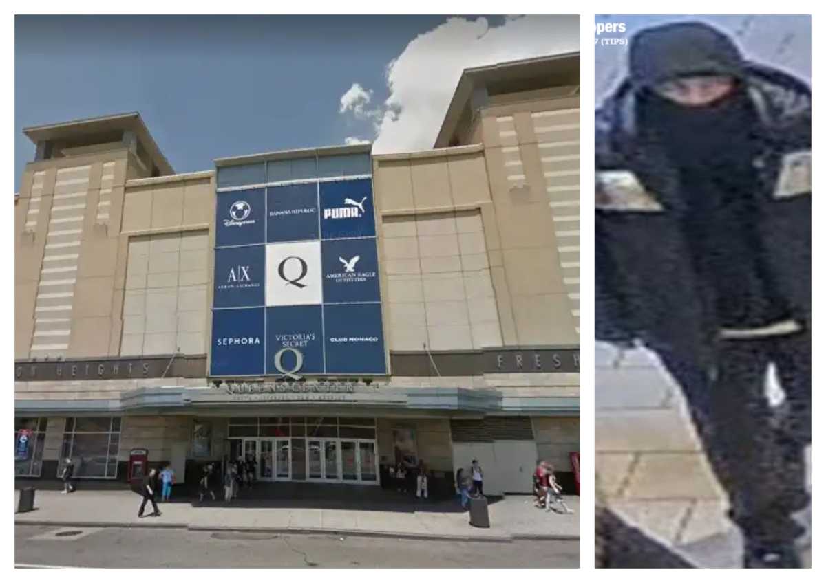Masked man wanted for slashing a teen in food court at Queens Center Mall: NYPD – QNS