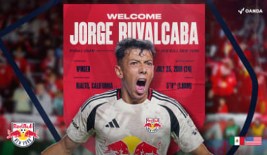 Red Bull New York Completes Transfer of Mexico International Jorge Ruvalcaba as Designated Player from Pumas