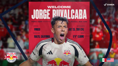Red Bull New York Completes Transfer of Mexico International Jorge Ruvalcaba as Designated Player from Pumas