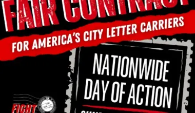 THIS SUNDAY: Fair Contract for America's City Letter Carriers!