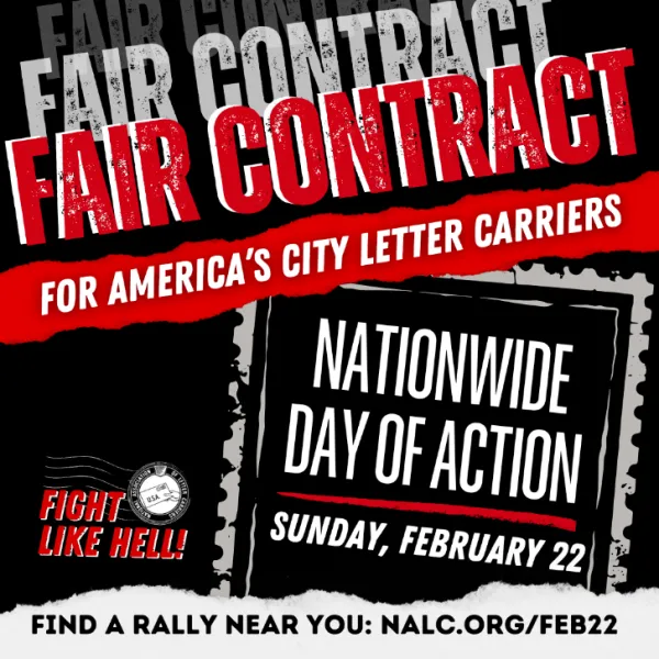 THIS SUNDAY: Fair Contract for America's City Letter Carriers!