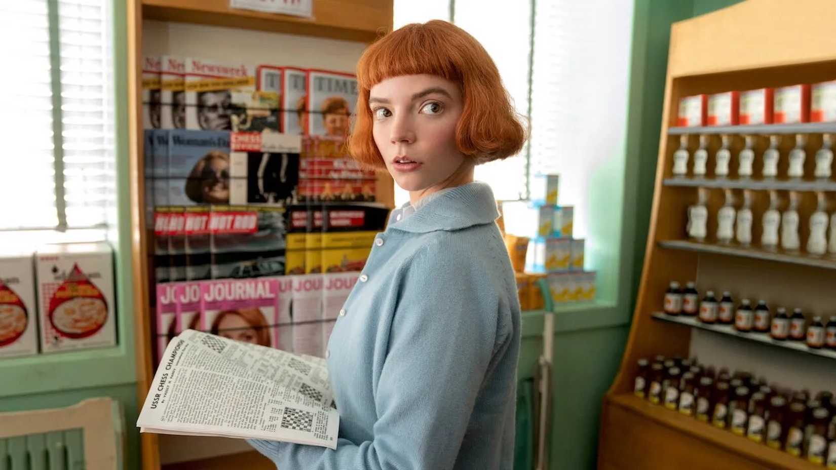 Anya Taylor-Joy in Netflix's The Queen's Gambit.