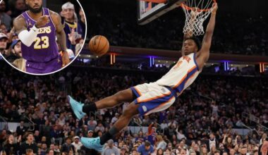Knicks overwhelm LeBron James, Lakers with depth as win streak hits six