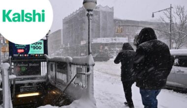 Americans are betting millions on record-setting snowfall total for New York City's blizzard