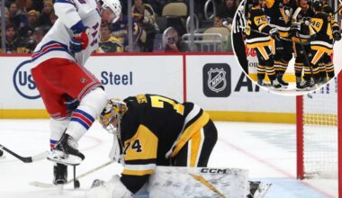 Rangers' sluggish start sinks them in loss to Penguins