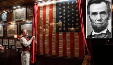 $525K flag that covered Abraham Lincoln's casket finds home -- in NYC steakhouse