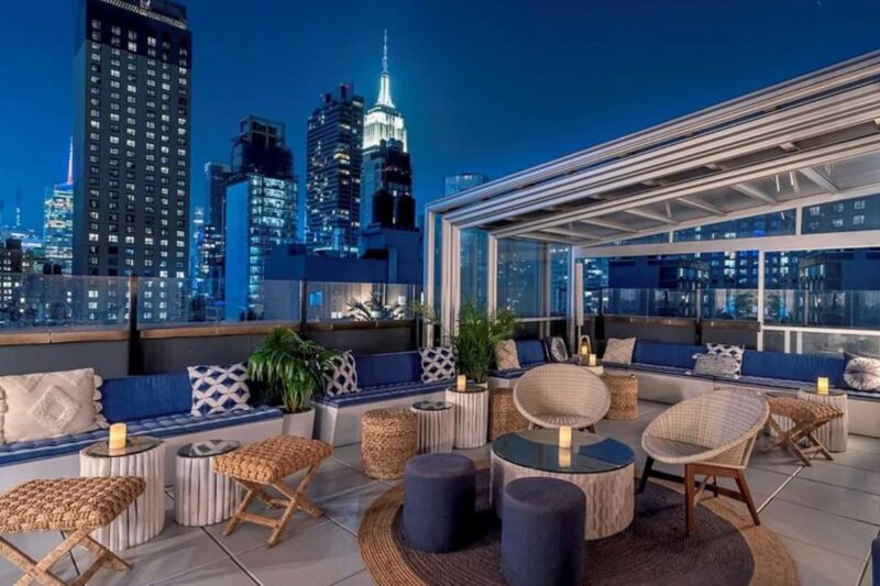 Hilton rooftop new york