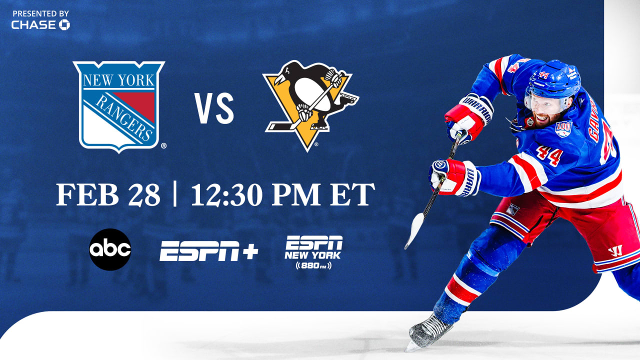 Rangers vs. Penguins: Pregame Notes
