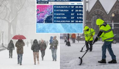 Life-threatening coldest weekend of the winter to slam Northeast
