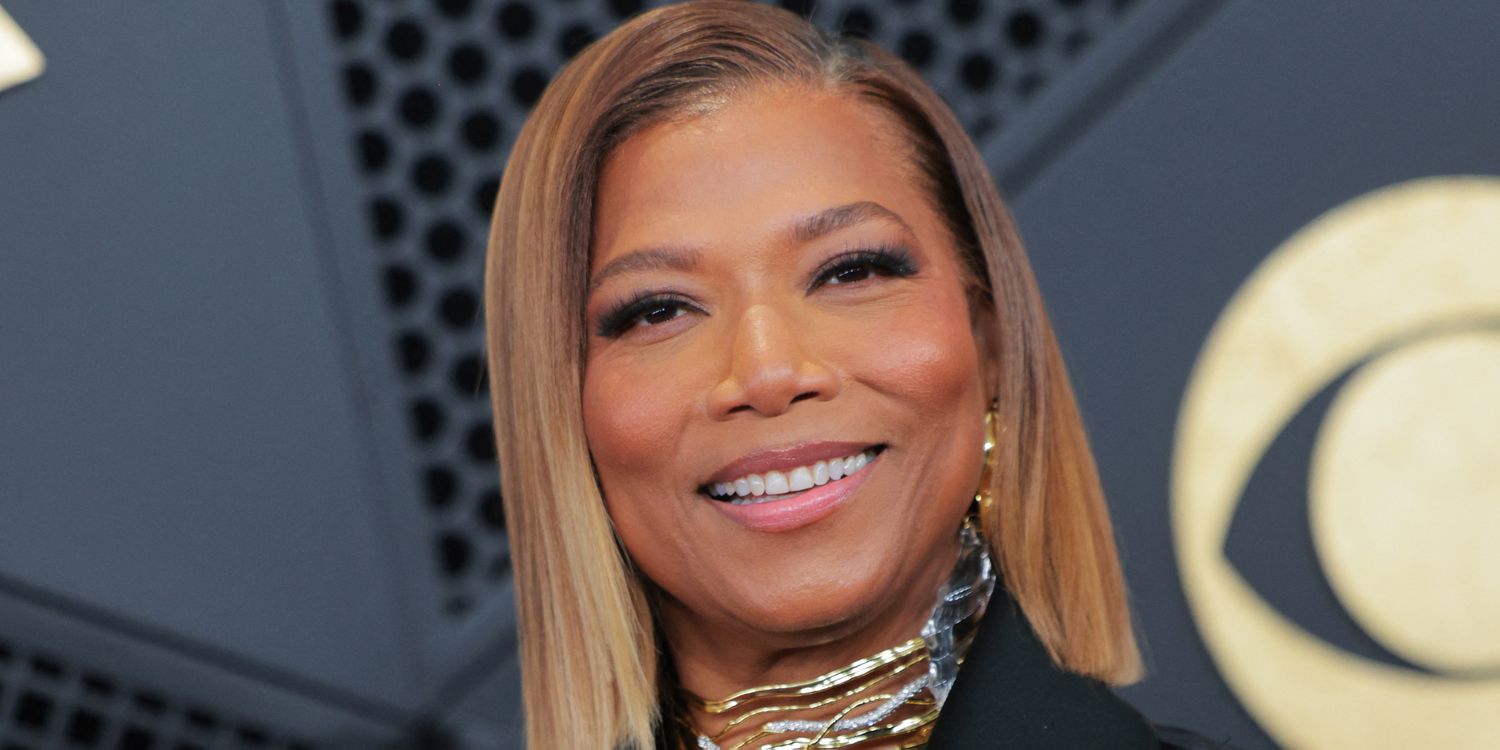 Queen Latifah Trades Long Hair for Razor Sharp Bob at Grammys 2026
