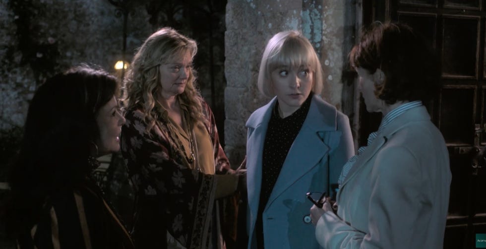 Queens of Mystery cast queens of mystery cast, mattie and her aunts gathered together