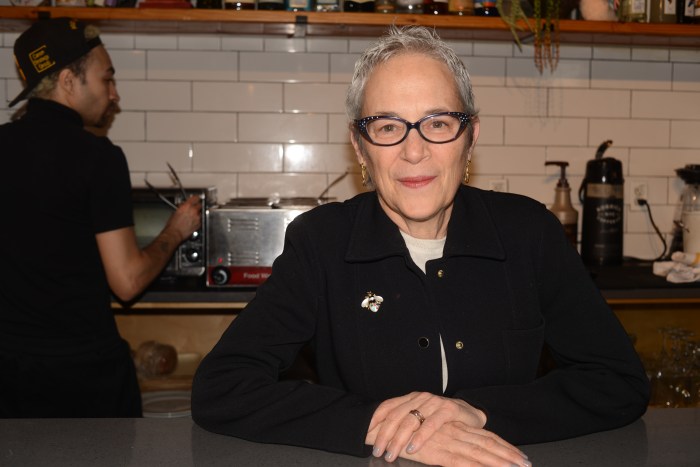 Liz Neumark, Founder and CEO of Great Performances and Mae Mae Café and Plant Shop for Bronx restaurant week.