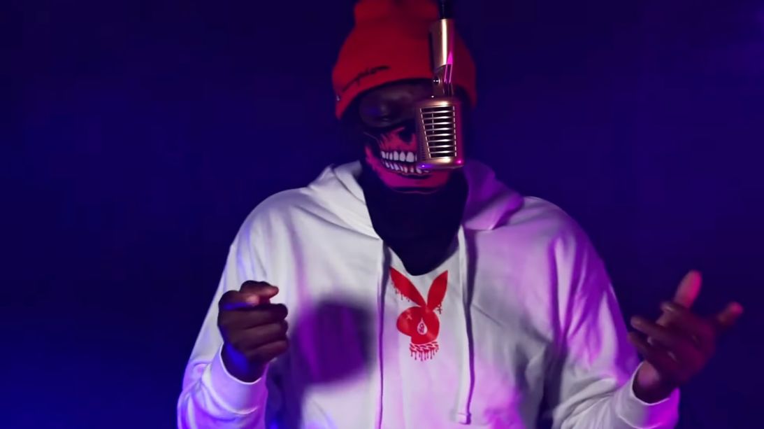 A screenshot from a YouTube music video by suspect Terrell Campbell, 29. Investigators say the aspiring hip-hop artist posted the video, in which he boasted about an acid attack.