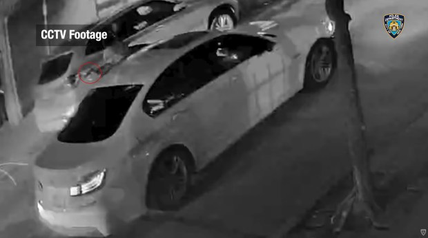 Screengrab from NYPD released body-cam footage of the fatal police shooting of a man who confronted officers with a pellet gun. (NYPD) 