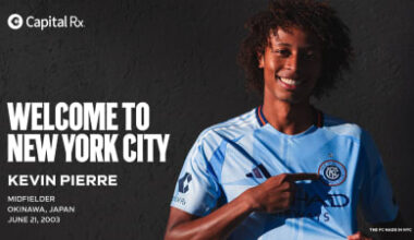 New York City FC Signs 2026 MLS SuperDraft Pick Kevin Pierre to a First Team Contract