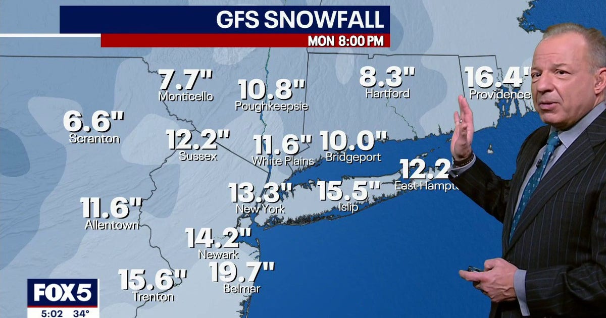 NYC, NJ could see 12+ inches of snow, potential blizzard conditions this weekend