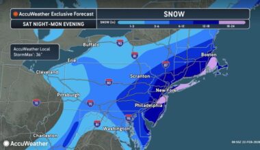 Life-threatening nor'easter with blizzard conditions to rage from Delaware, NYC to Boston