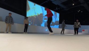 Trade skates for booties at this space-themed rink in Queens