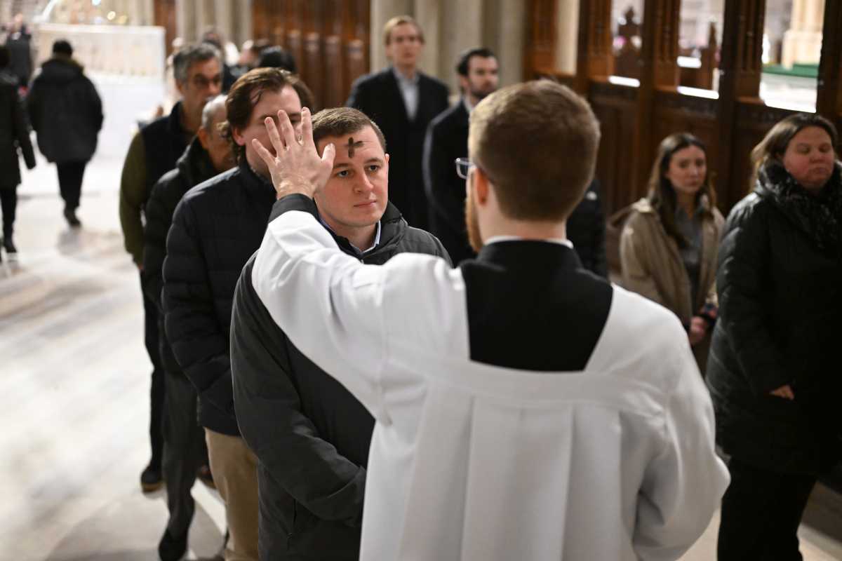 Lent begins in NYC as Archbishop Ronald Hicks celebrates his first Ash Wednesday Mass at St. Patrick’s Cathedral