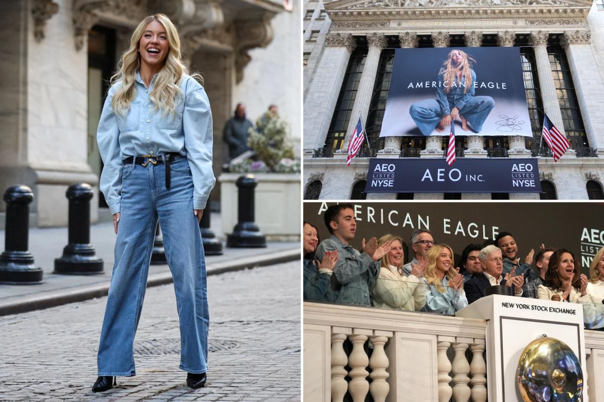 Sydney Sweeney rings NYSE opening bell amid renewed buzz over divisive American Eagle jeans ad