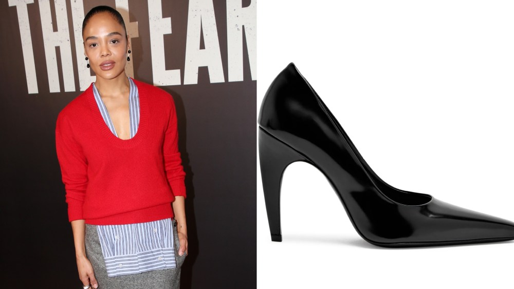 Tessa Thompson poses during a photo call for "The Fear of 13" on Broadway at The James Earl Jones Theater on Friday in New York City.