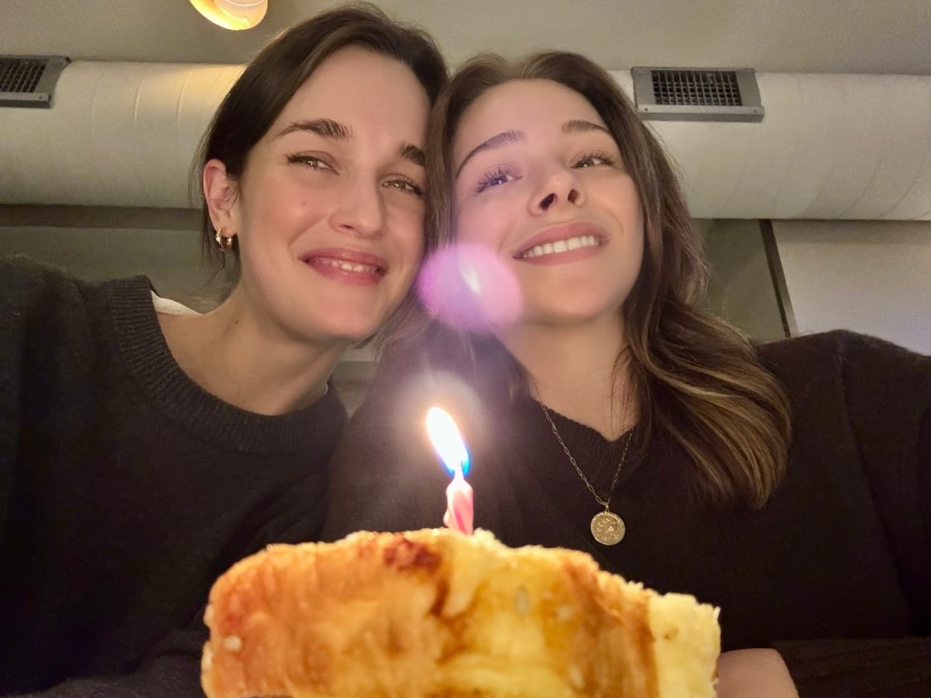 Chloe Grace Moretz smiles with her wife on her birthday. 