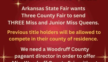 Three County Fair seeking pageant queens from Woodruff, Cross, Jackson counties