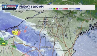 See when heavy snow arrives Friday in Vermont, New York