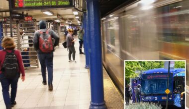 Boy, 14, stabs panhandler, 65, who begged him for cash on NYC subway platform during morning rush: cops, sources