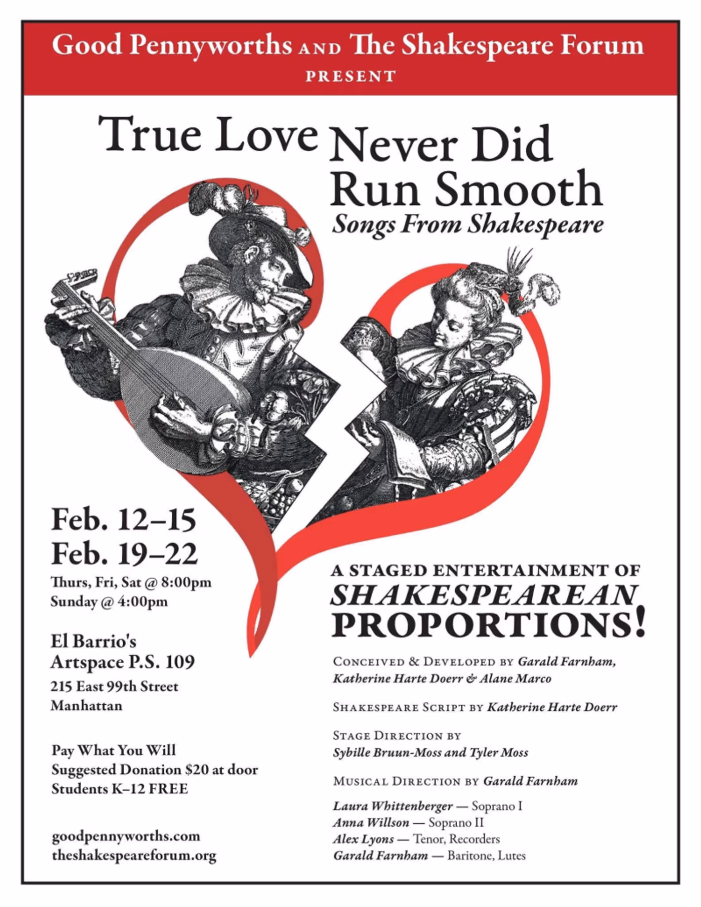 Review: TRUE LOVE NEVER DID RUN SMOOTH Sweetly Sings at El Barrio Artspace PS 109  Image