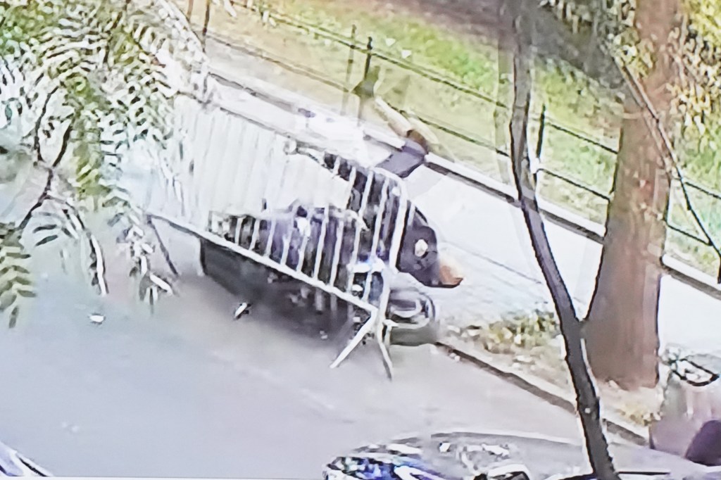 Image from court presentation showing a scooter and rider.