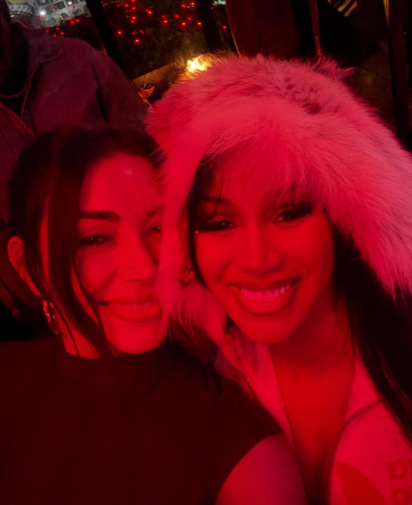 Brianna Chickenfry posts a Super Bowl snap with Cardi B.