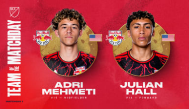 Adri Mehmeti, Julian Hall Named to MLS Team of the Matchday