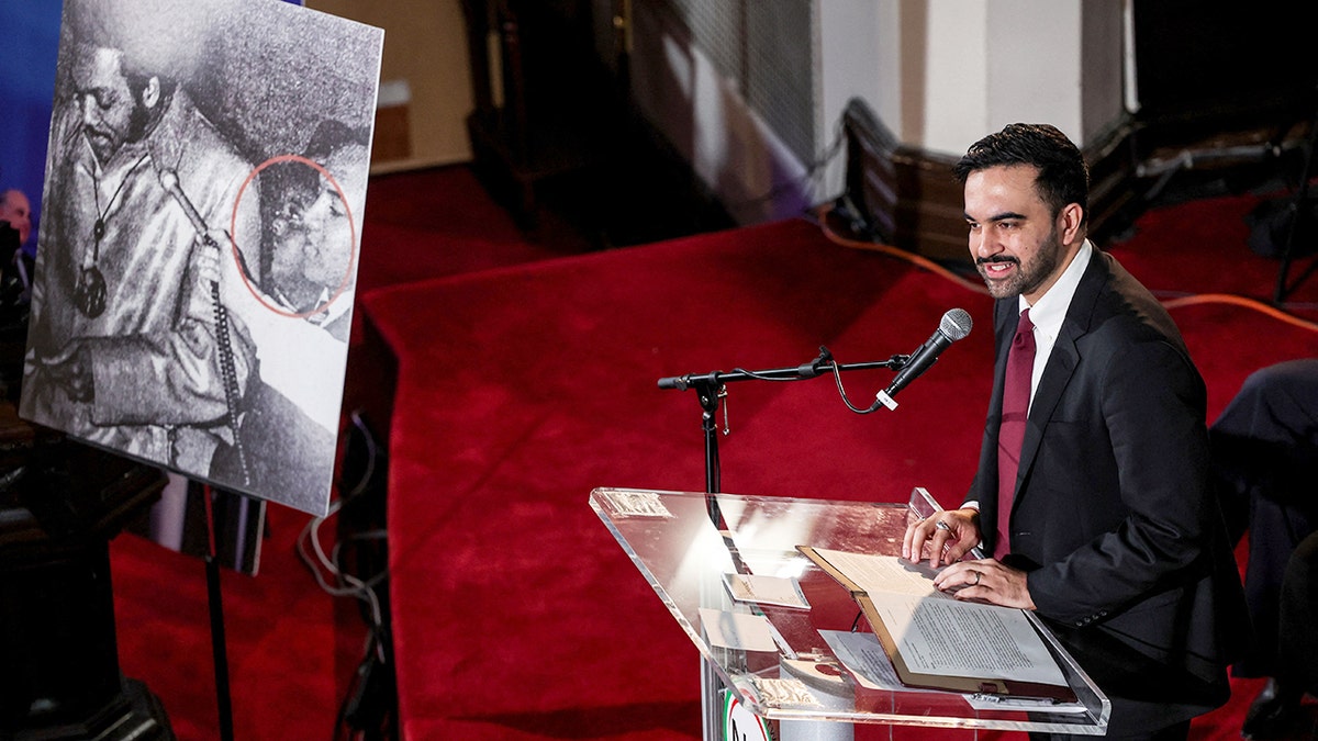 New York City Mayor Zohran Mamdani speaks during tribute to Jesse Jackson