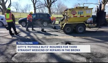 News 12 | Brooklyn | Third pothole blitz weekend underway in New York City