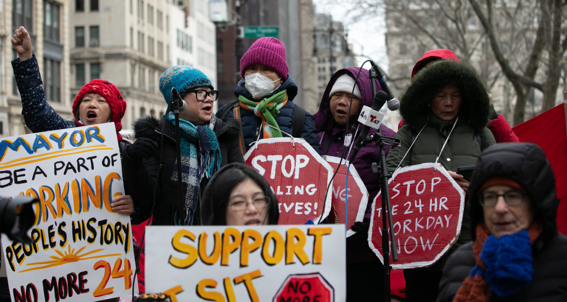 Home Care Workers Bring Fight to End 24-Hour Shifts To Mamdani’s Doorstep