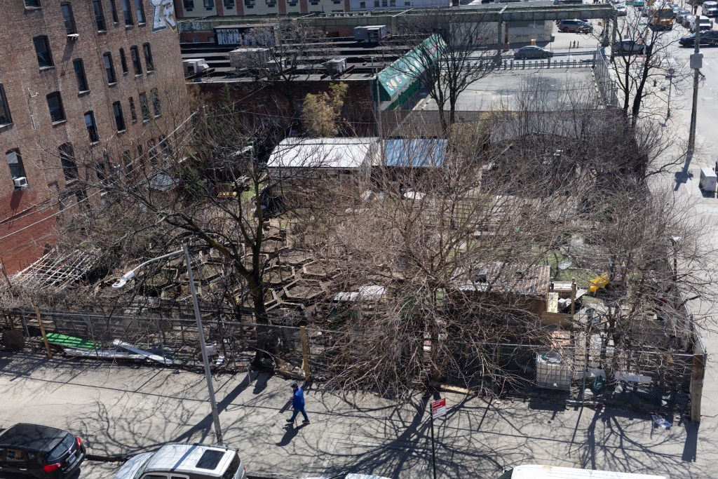 The Bushwick City Farm community garden in provided fresh vegetables and a place of respite for people living around the intersection of Bed-Stuy and Bushwick,