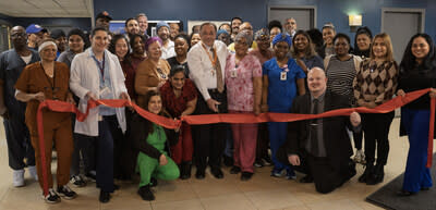 Team members at Bronx Center gather to celebrate ranking among Newsweek’s top nursing homes in New York.
