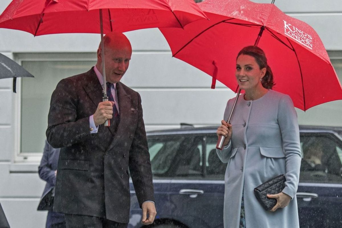 Lord Geidt with Princess Kate in 2018
