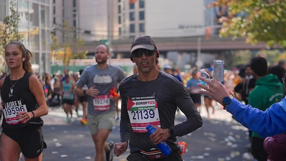 <div>NEW YORK, UNITED STATES - NOVEMBER 2, 2025: More than 55000 runners participate the 54th TCS New York City Marathon on Sunday, November 2, in New York City, United States. (Photo by Selçuk Acar/Anadolu via Getty Images)</div>