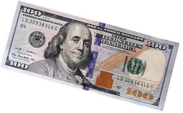 $100 bill