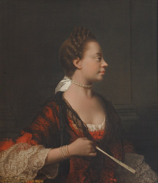 Adjoa Andoh said: ¿Queen Charlotte wasn¿t fictionalised as a woman of colour, she was a woman of colour.' (pictured: A portrait of the real Charlotte)