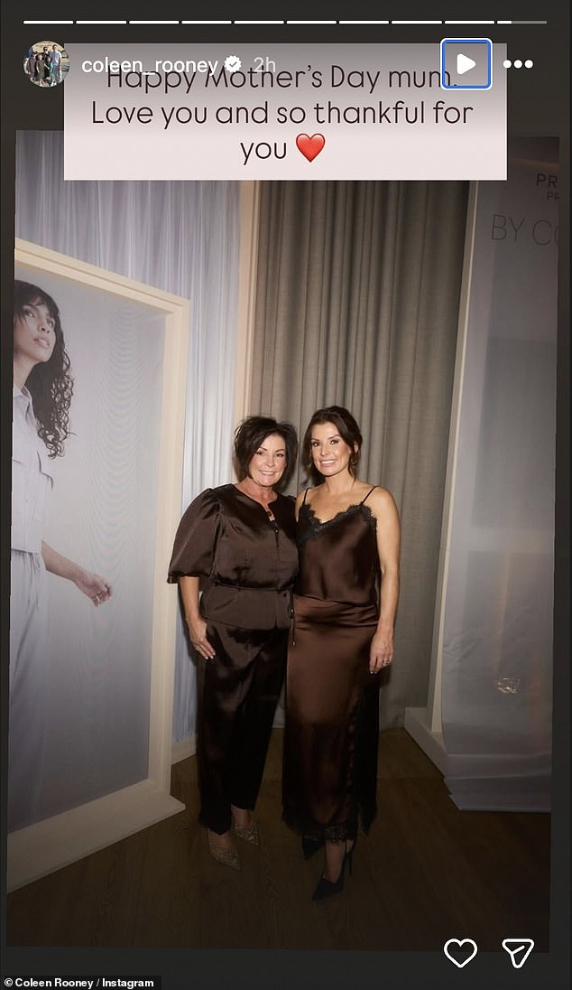 Coleen Rooney posted a glamerous shot with her mother