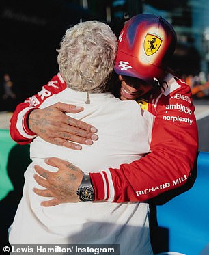 Formula One driver Lewis Hamilton was also among the celebrity tributes on social media, sharing posts for his mother, Carmen Larbalestier...