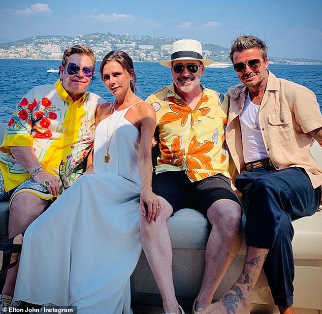 The Beckhams and Elton have been pals for more than 30 years, with David affectionately calling the musician 'Uncle Elton' after the pair became friends in his football heyday