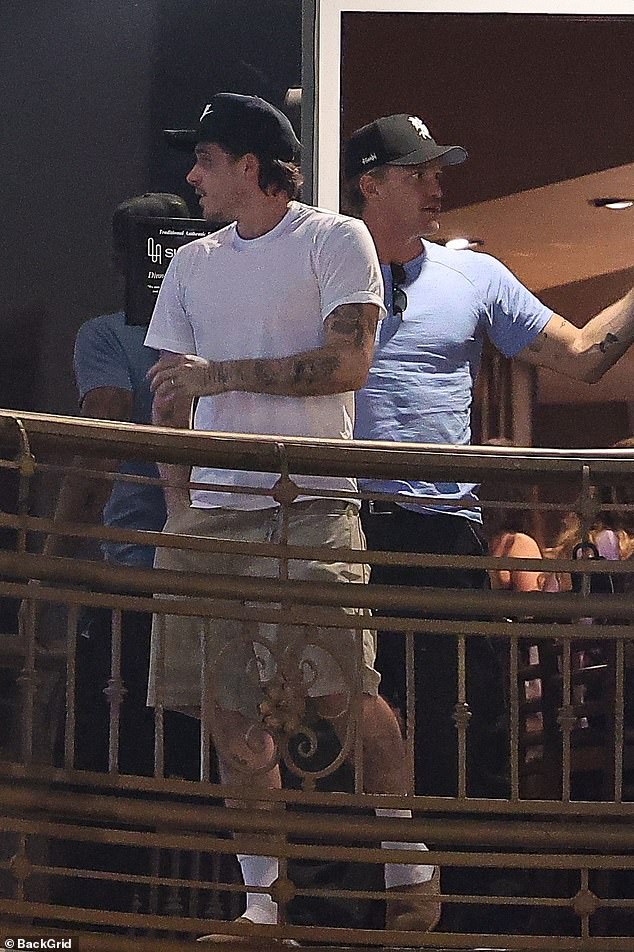 The eldest Beckham son, 27, brushed off the near miss as he headed to a celebrity hot spot in LA on Friday