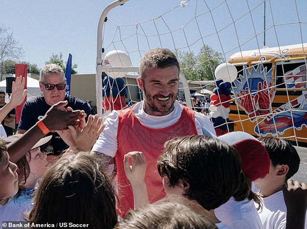 David Beckham has partnered with Bank of America to increase access to soccer in US schools
