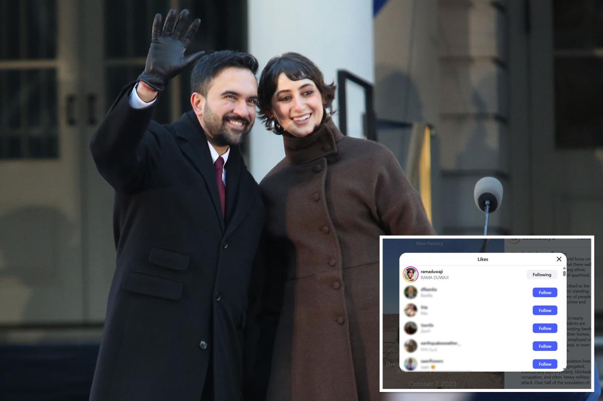 Mamdani's wife Rama Duwaji liked post calling Oct. 7 Hamas rapes of Israelis a ‘mass hoax’: report