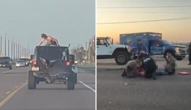 Topless, twerking spring breaker hurled from Jeep in horrifying Texas crash
