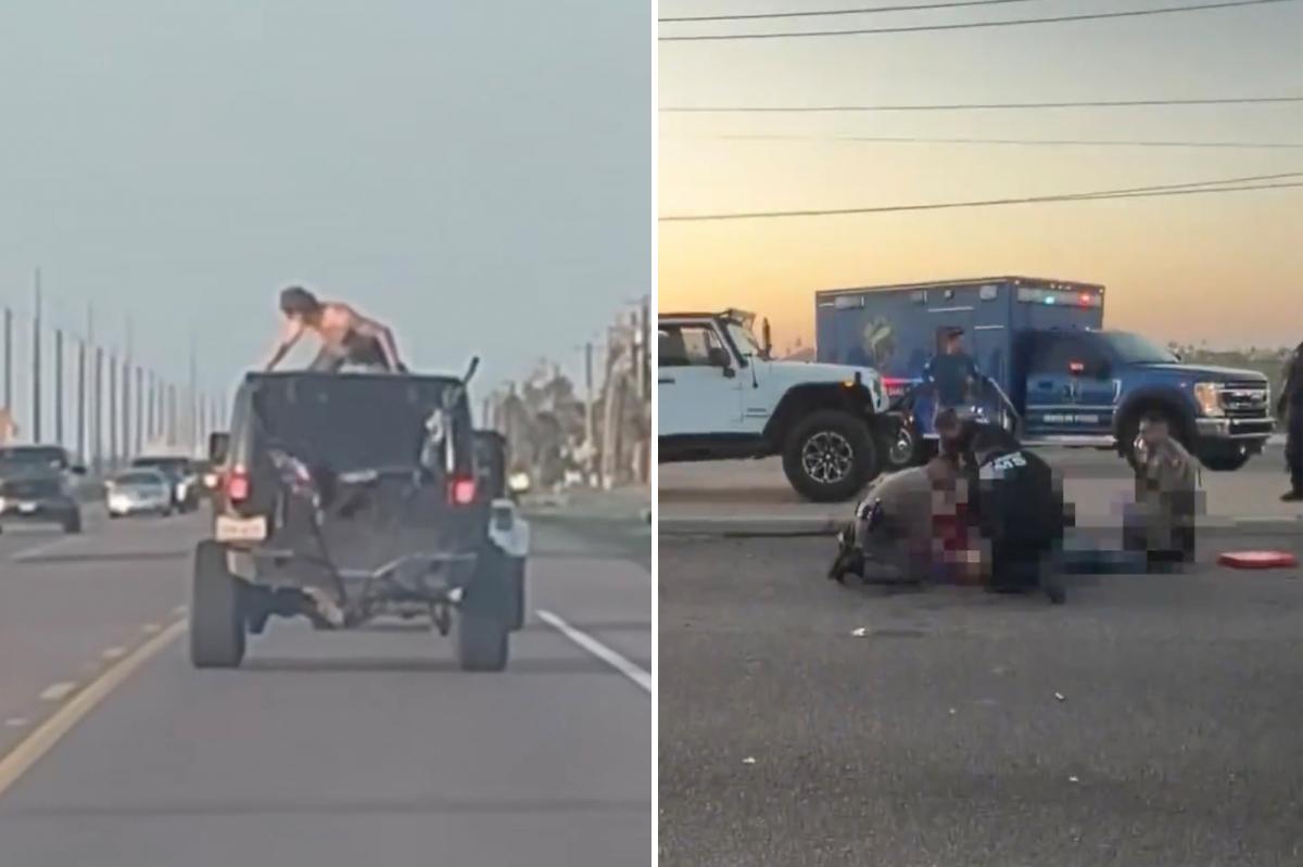 Topless, twerking spring breaker hurled from Jeep in horrifying Texas crash